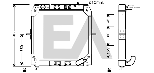Radiator, racire motor 31R45030 EACLIMA