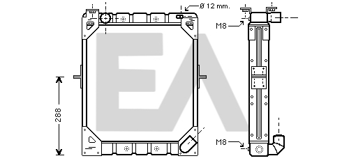 Radiator, racire motor 31R45031 EACLIMA