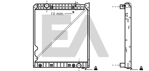 Radiator, racire motor 31R45032 EACLIMA