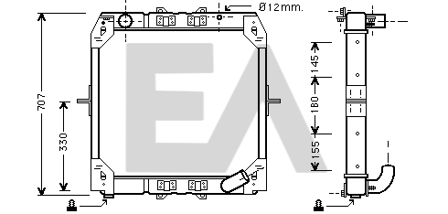 Radiator, racire motor 31R45035 EACLIMA
