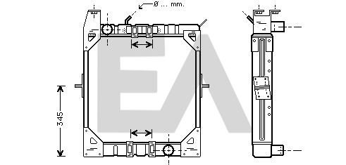 Radiator, racire motor 31R45036 EACLIMA