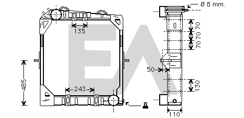Radiator, racire motor 31R45037 EACLIMA