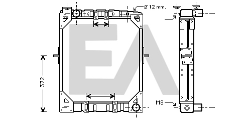 Radiator, racire motor 31R45038 EACLIMA