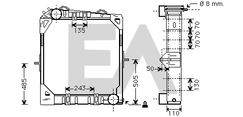 Radiator, racire motor 31R45039 EACLIMA