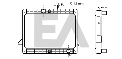 Radiator, racire motor 31R45041 EACLIMA