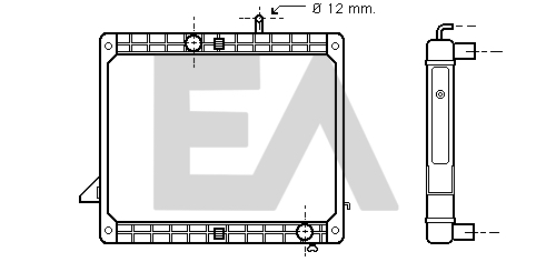 Radiator, racire motor 31R45043 EACLIMA