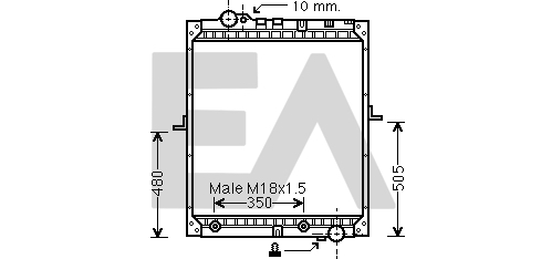 Radiator, racire motor 31R45046 EACLIMA