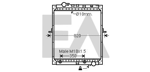 Radiator, racire motor 31R45047 EACLIMA