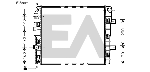 Radiator, racire motor 31R45049 EACLIMA