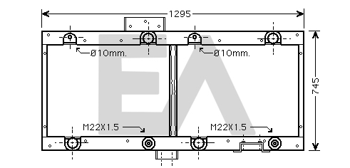 Radiator, racire motor 31R45056 EACLIMA