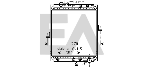 Radiator, racire motor 31R45058 EACLIMA