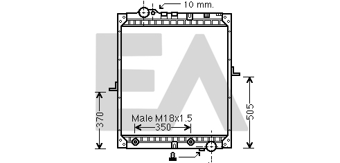 Radiator, racire motor 31R45061 EACLIMA