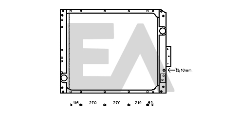 Radiator, racire motor 31R45065 EACLIMA