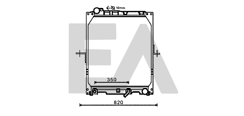 Radiator, racire motor 31R45066 EACLIMA