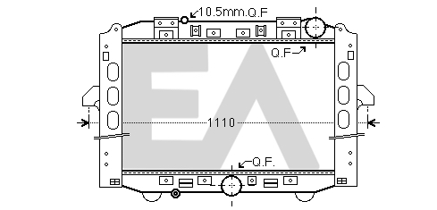 Radiator, racire motor 31R45069 EACLIMA