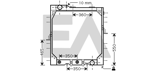 Radiator, racire motor 31R45072 EACLIMA