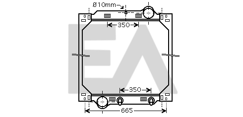 Radiator, racire motor 31R45073 EACLIMA