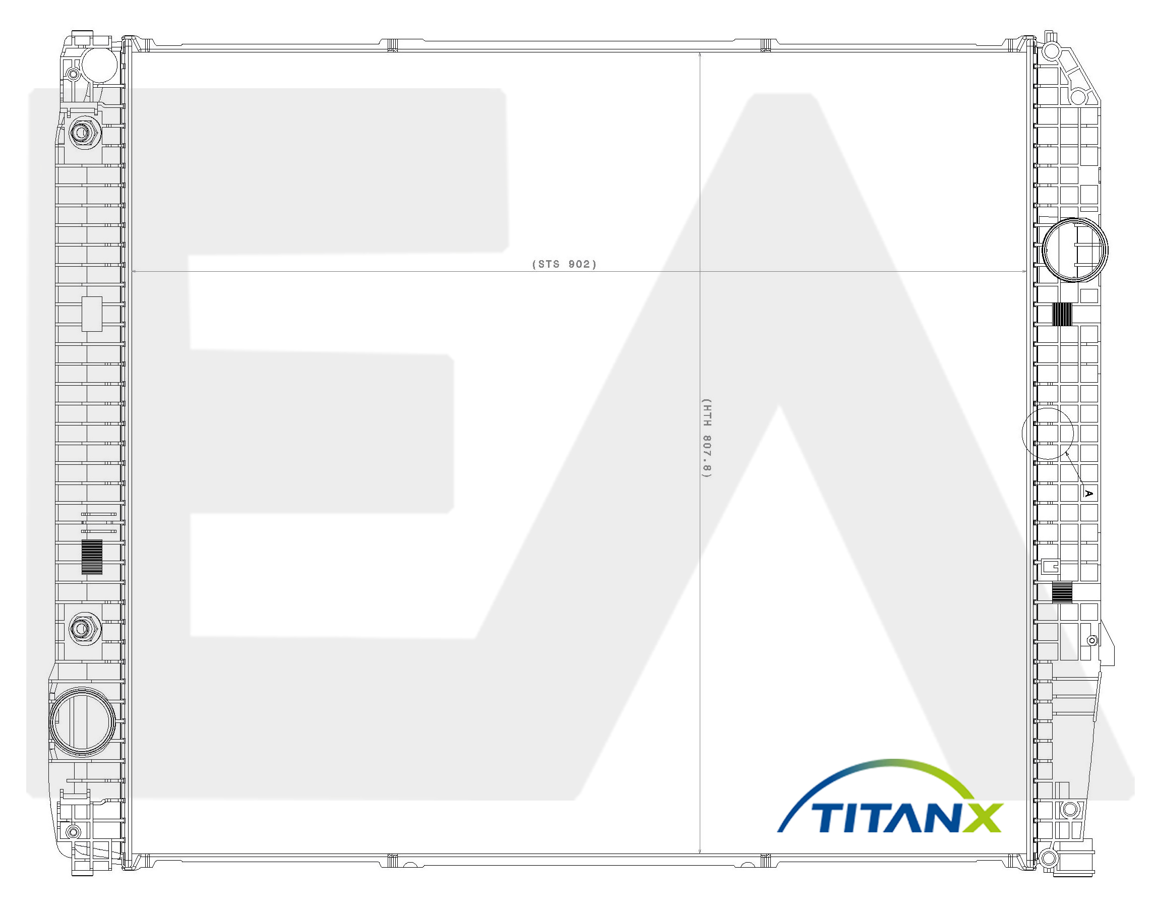 Radiator, racire motor 31R45088T EACLIMA