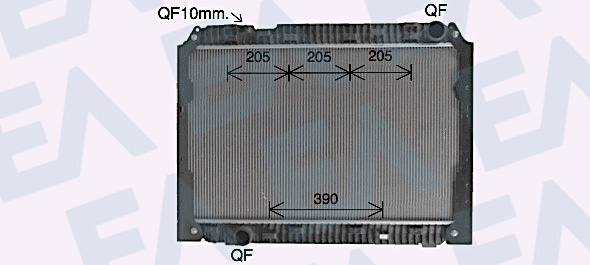 Radiator, racire motor 31R45093 EACLIMA