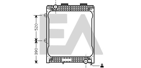 Radiator, racire motor 31R47009 EACLIMA