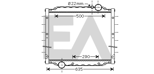 Radiator, racire motor 31R47013 EACLIMA