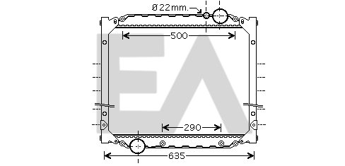 Radiator, racire motor 31R47015 EACLIMA