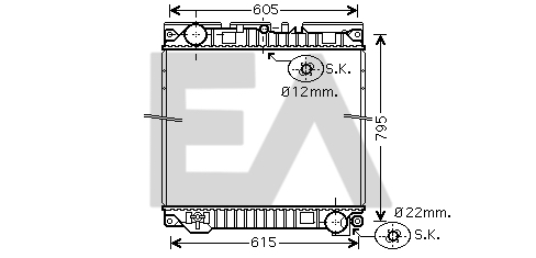 Radiator, racire motor 31R47016 EACLIMA