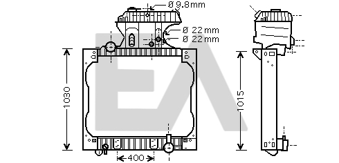 Radiator, racire motor 31R47017 EACLIMA