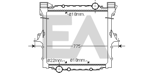 Radiator, racire motor 31R47022 EACLIMA