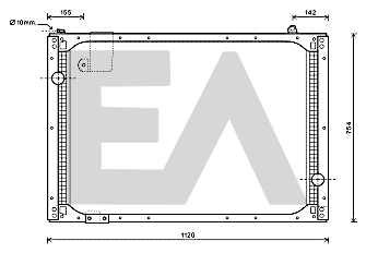Radiator, racire motor 31R47023 EACLIMA
