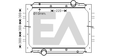 Radiator, racire motor 31R47028 EACLIMA