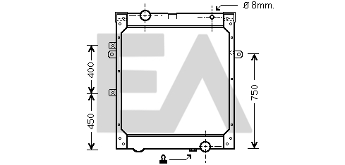 Radiator, racire motor 31R47029 EACLIMA