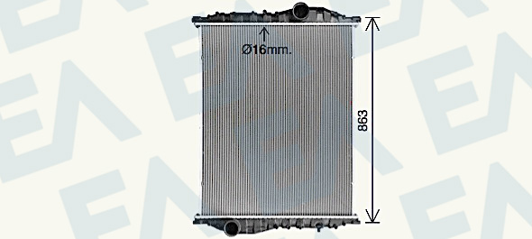 Radiator, racire motor 31R47038 EACLIMA