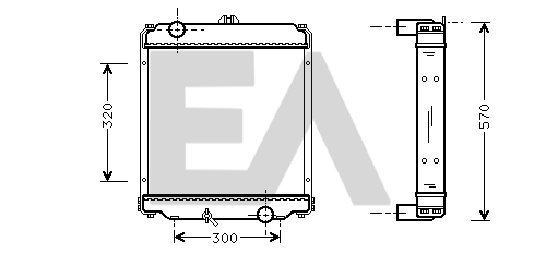 Radiator, racire motor 31R51025 EACLIMA