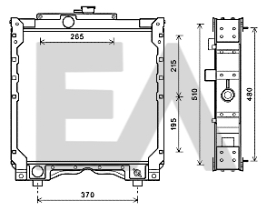 Radiator, racire motor 31R53016 EACLIMA
