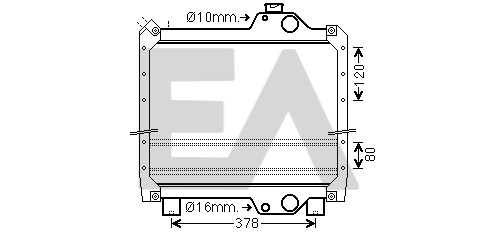 Radiator, racire motor 31R53017 EACLIMA
