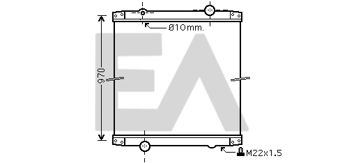 Radiator, racire motor 31R59003 EACLIMA
