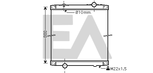 Radiator, racire motor 31R59005 EACLIMA