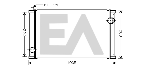 Radiator, racire motor 31R59008 EACLIMA