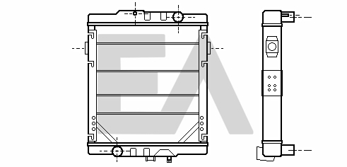 Radiator, racire motor 31R59020 EACLIMA