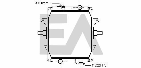 Radiator, racire motor 31R59021 EACLIMA