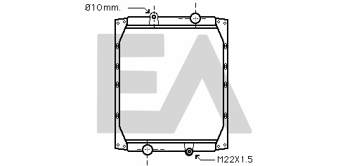 Radiator, racire motor 31R59023 EACLIMA