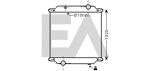 Radiator, racire motor 31R59025 EACLIMA