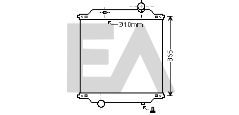 Radiator, racire motor 31R59032 EACLIMA
