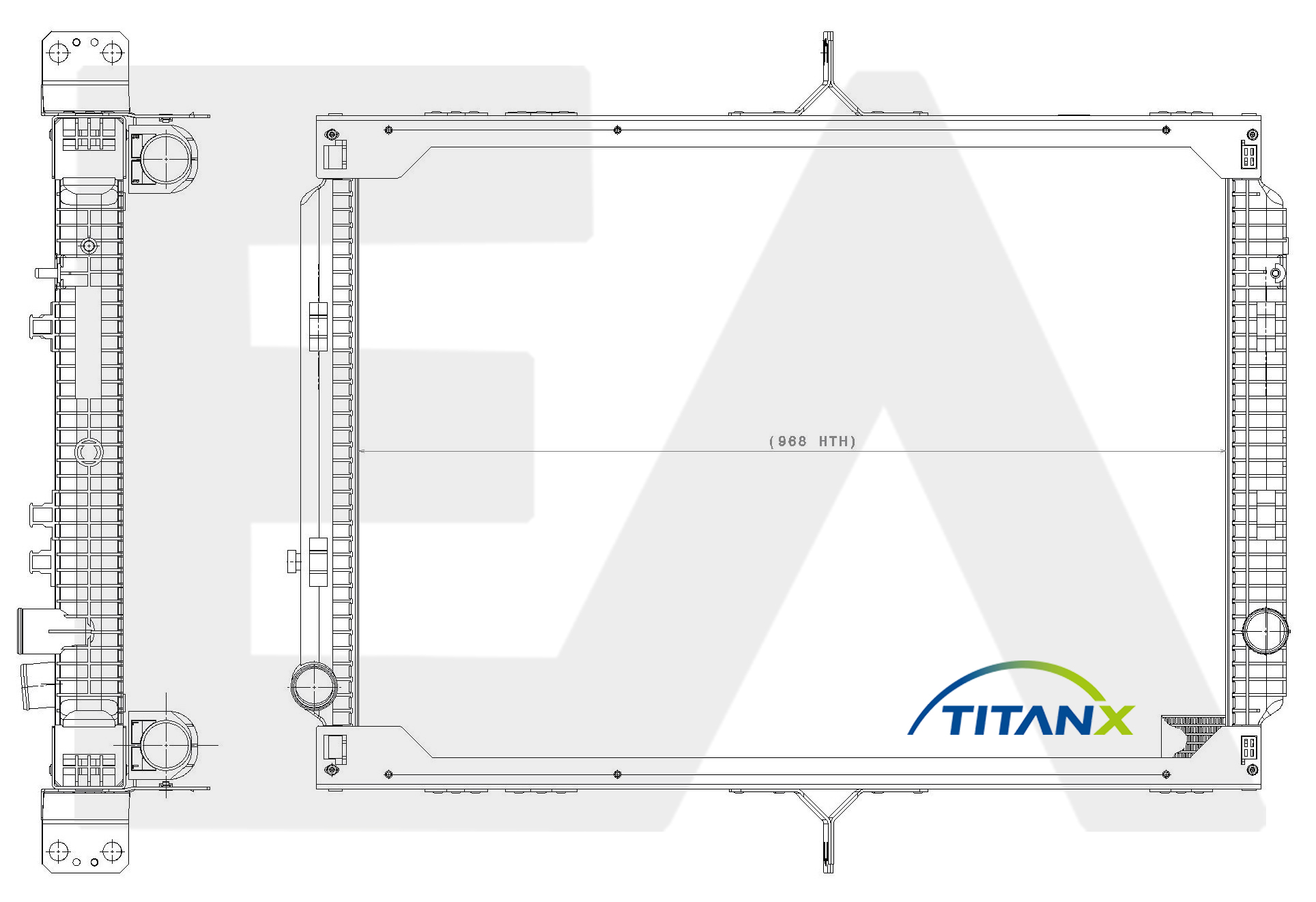 Radiator, racire motor 31R59043T EACLIMA