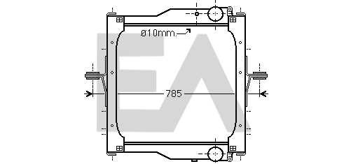 Radiator, racire motor 31R59050 EACLIMA