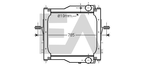 Radiator, racire motor 31R59057 EACLIMA