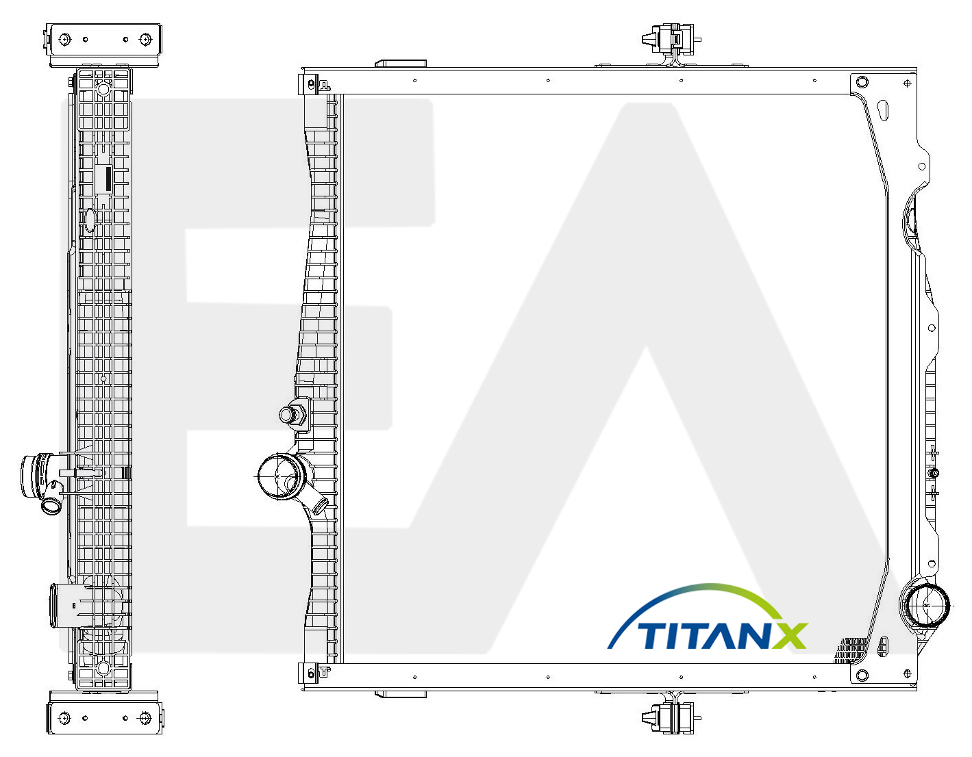 Radiator, racire motor 31R59060T EACLIMA