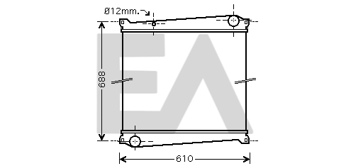 Radiator, racire motor 31R60145 EACLIMA