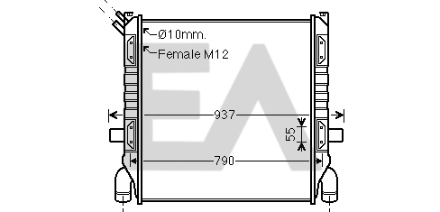 Radiator, racire motor 31R63001 EACLIMA